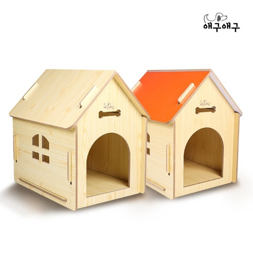 ♠[애구애구] 강아지 하우스 나무 저택 도어형