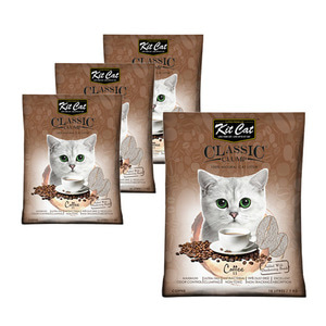 킷캣 클래식클럼프 고양이모래 커피향 10L (7Kg) x 4개